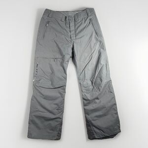 Salomon Pro Mens 34 Pants Ski Snowboard Grey Waterproof Insulated Outdoor EUC